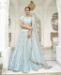 Picture of Well Formed Ice Blue Lehenga Choli