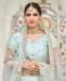 Picture of Well Formed Ice Blue Lehenga Choli