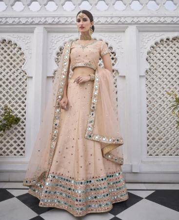 Picture of Graceful Peach Lehenga Choli