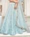 Picture of Charming Ice Blue Lehenga Choli