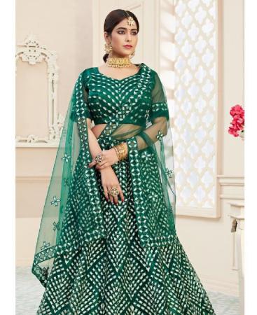 Picture of Marvelous Green Lehenga Choli