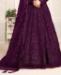 Picture of Good Looking Voilet Anarkali Salwar Kameez