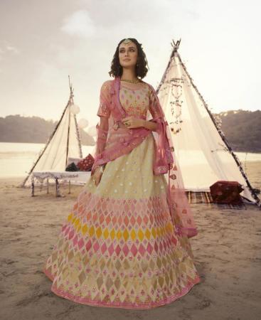 Picture of Resplendent Beige Lehenga Choli