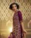 Picture of Delightful Wine Straight Cut Salwar Kameez