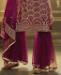 Picture of Delightful Wine Straight Cut Salwar Kameez