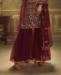 Picture of Elegant Maroon Straight Cut Salwar Kameez