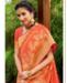 Picture of Beautiful Orange Silk Saree