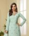 Picture of Graceful Aqua Blue Straight Cut Salwar Kameez