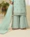 Picture of Graceful Aqua Blue Straight Cut Salwar Kameez