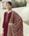 Picture of Fine Maroon Straight Cut Salwar Kameez