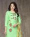 Picture of Exquisite Green Cotton Salwar Kameez