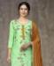 Picture of Graceful Sea Green Cotton Salwar Kameez