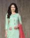 Picture of Nice Sky Blue Cotton Salwar Kameez