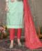 Picture of Nice Sky Blue Cotton Salwar Kameez