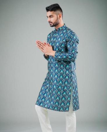 Picture of Fine Nevy Blue Kurtas