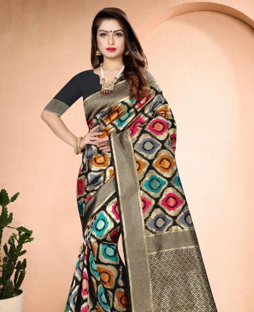 Picture of Bewitching Black Casual Saree