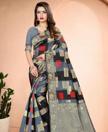 Picture of Alluring Gray Casual Saree