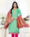 Picture of Enticing Teal Cotton Salwar Kameez