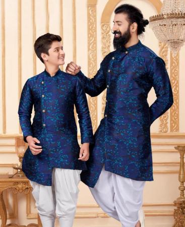 Picture of Comely Royal Blue Indo Western