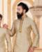 Picture of Gorgeous Beige Kids Kurta Pyjama