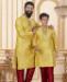 Picture of Admirable Lemon Yellow Kids Kurta Pyjama