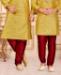 Picture of Admirable Lemon Yellow Kids Kurta Pyjama