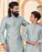 Picture of Delightful Sky Blue Kids Kurta Pyjama