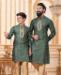 Picture of Charming Green Kids Kurta Pyjama