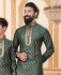 Picture of Charming Green Kids Kurta Pyjama