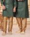 Picture of Charming Green Kids Kurta Pyjama