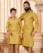 Picture of Sublime Yellow Kids Kurta Pyjama