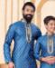 Picture of Beautiful Blue Kids Kurta Pyjama