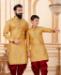 Picture of Appealing Gold Kids Kurta Pyjama