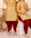 Picture of Appealing Gold Kids Kurta Pyjama