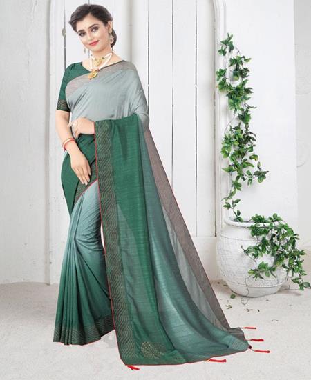 Picture of Splendid Dusty Chiku Casual Saree