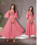 Picture of Exquisite Salmon Pink Readymade Gown