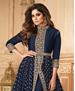 Picture of Good Looking Nevy Blue Anarkali Salwar Kameez