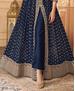 Picture of Good Looking Nevy Blue Anarkali Salwar Kameez