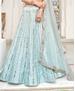 Picture of Charming Ice Blue Lehenga Choli