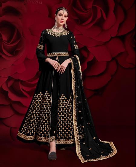 Picture of Stunning Black Designer Salwar Kameez