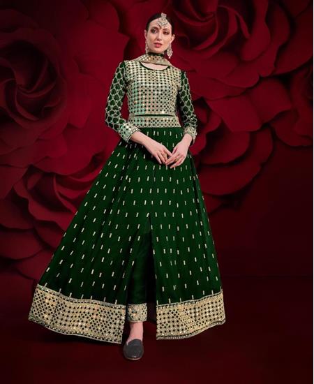 Picture of Comely Green Designer Salwar Kameez