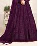 Picture of Good Looking Voilet Anarkali Salwar Kameez