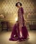 Picture of Delightful Wine Straight Cut Salwar Kameez