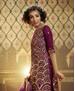 Picture of Delightful Wine Straight Cut Salwar Kameez