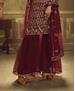 Picture of Elegant Maroon Straight Cut Salwar Kameez