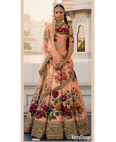 Picture of Classy Orange Lehenga Choli