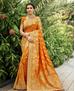 Picture of Pretty Musterd Silk Saree