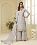 Picture of Ideal Grey Straight Cut Salwar Kameez