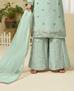 Picture of Graceful Aqua Blue Straight Cut Salwar Kameez