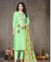 Picture of Exquisite Green Cotton Salwar Kameez